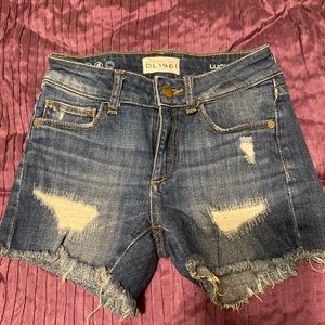 Jean shorts.